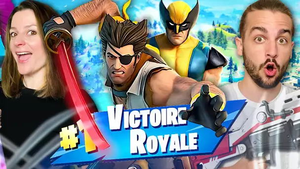 ON A RECU LE NOUVEAU SKIN MARVEL : WOLVERINE ZERO FORTNITE CREW ! FORTNITE DUO