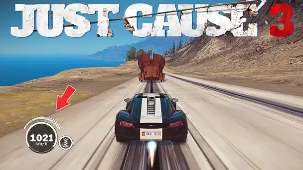 1000 KMH vs TRAIN... Just Cause 3 Experience !