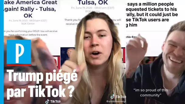Sur TikTok, des internautes affirment avoir saboté le meeting de Trump