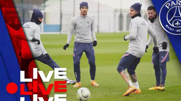 ⚽️ 15 minutes of training before Paris Saint-Germain - FC Lorient 🔴🔵