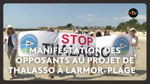 Manifestation des opposants au projet de thalasso à Larmor-Plage