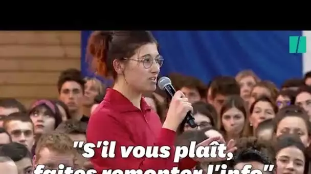 Une jeune volontaire interpelle Macron sur l'autisme avec beaucoup de franchise