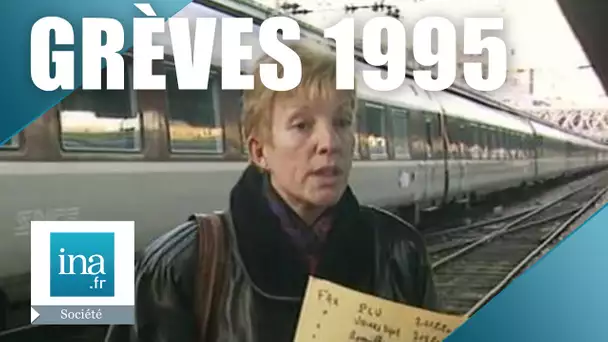 Grèves 1995: SNCF "il n'y a aucune raison d'arrêter le mouvement" | Archive INA