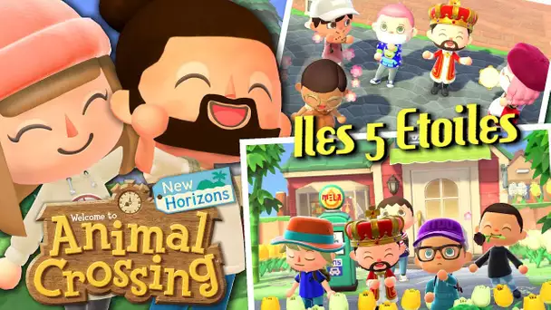 ON VISITE VOS ILES 5 ETOILES #2 | ANIMAL CROSSING NEW HORIZONS EPISODE 35 CO-OP