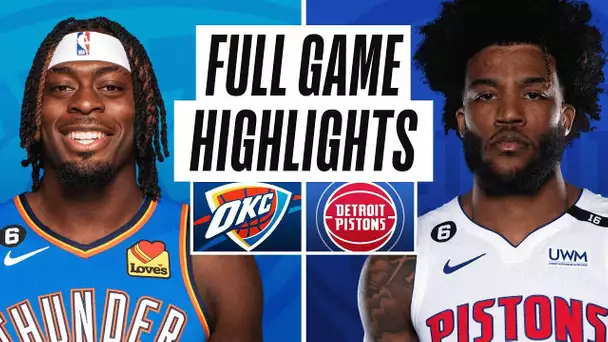 THUNDER at PISTONS | NBA PRESEASON FULL GAME HIGHLIGHTS | October 11, 2022