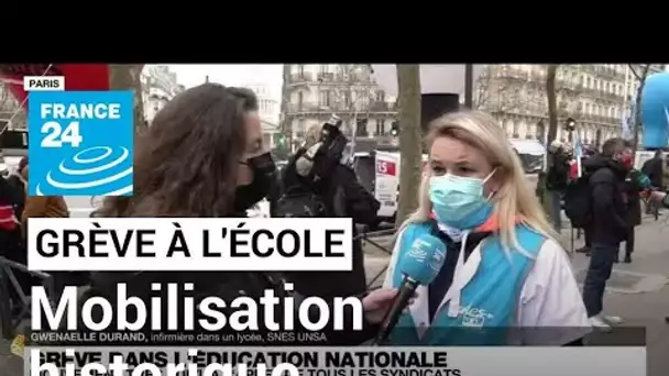 Grève dans l'Éducation nationale : "une mobilisation historique" • FRANCE 24