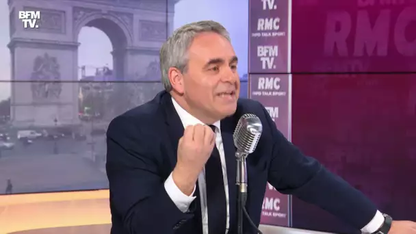 Xavier Bertrand face à Jean-Jacques Bourdin en direct