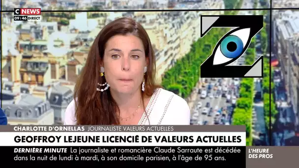 [Zap Télé] C. d’Ornellas en larmes annonce son départ de Valeurs Actuelles sur Cnews (21/06/23)