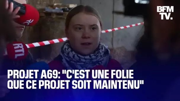 "C'est une folie que ce projet soit maintenu": Greta Thunberg est aux côtés des militants anti-A69
