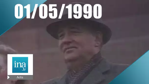 19/20 FR3 du 1er mai 1990 - Mikhaïl Gorbatchev sifflé à Moscou - Archive INA