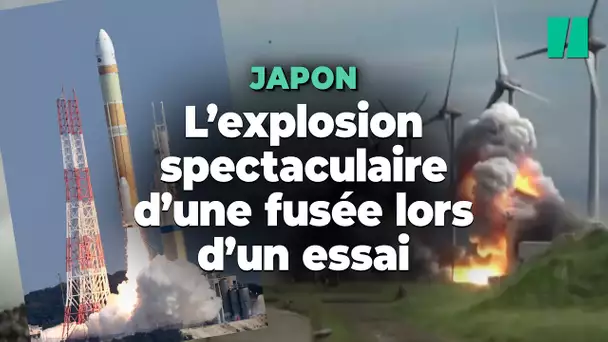 L’explosion spectaculaire d’une fusée japonaise lors d’un essai au sol