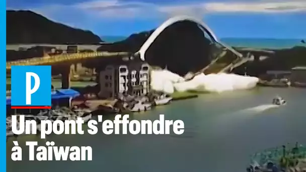 Un pont de 140 mètres s'effondre à Taïwan