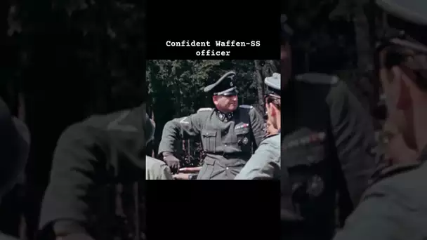 Confident Waffen-SS officer #ww2 #history