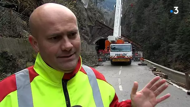 La route des Gorges de l&#039;Arly en travaux