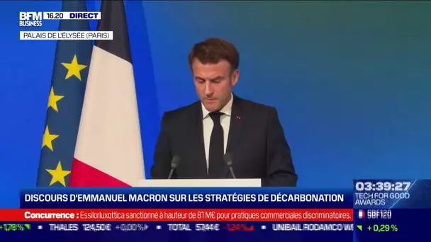 Discours d'Emmanuel Macron: l'Inflation Reduction Act aux Etats-Unis