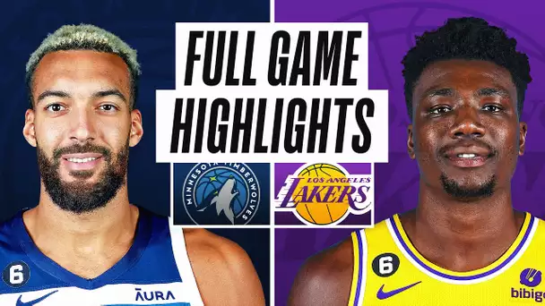 TIMBERWOLVES at LAKERS | NBA PRESEASON FULL GAME HIGHLIGHTS | October 6, 2022