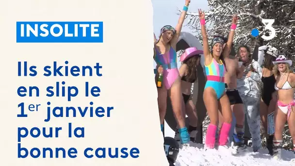 Savoie. Ils skient en slip pour le 1ᵉʳ janvier pour la bonne cause