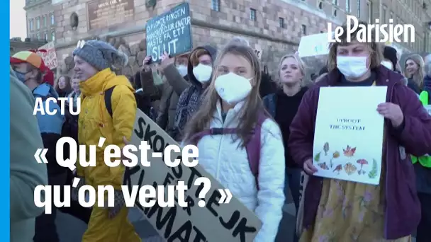 Cop26 : Greta Thunberg et des militants manifestent à Stockholm pour «ceux qui subissent la crise»