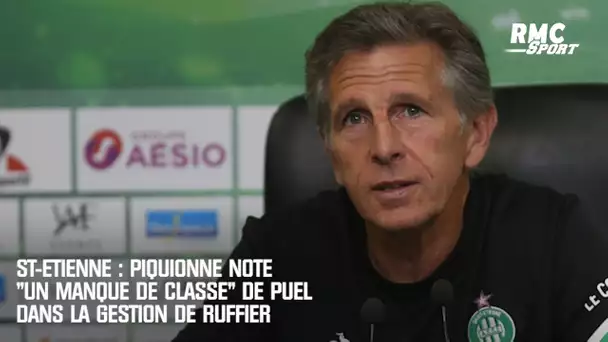 St-Etienne : Piquionne note un "manque de classe" de Puel dans la gestion de Ruffier