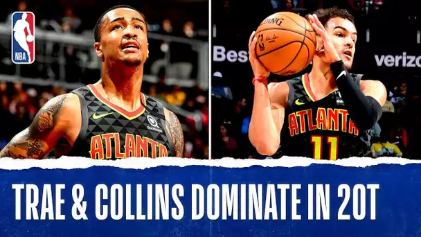 Trae & Collins BOTH Record Double-Double's in 2OT Thriller!