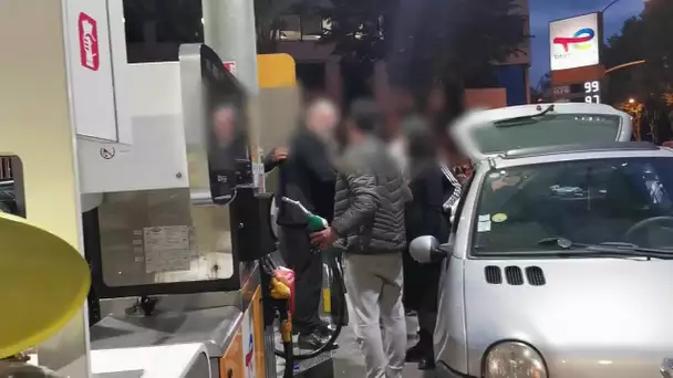 Des automobilistes en quête de carburant se disputent dans une station-service d'Issy-les-Moulineaux