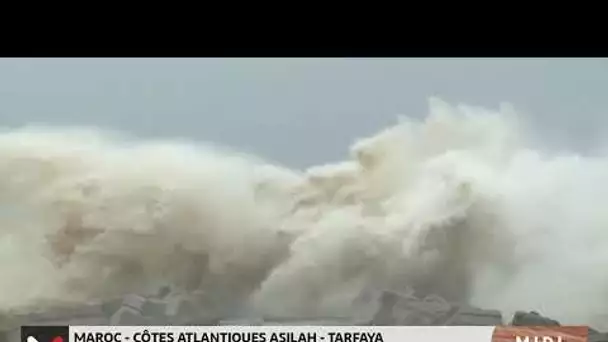 Vagues dangereuses attendues à partir de dimanche sur les côtes atlantiques entre Asilah et Tarfaya