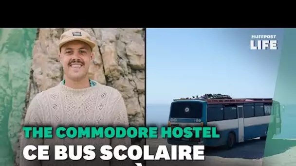 Il a transformé un ancien car scolaire en une auberge de surf itinérante unique en France