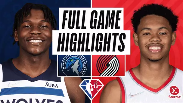 TIMBERWOLVES at TRAIL BLAZERS | FULL GAME HIGHLIGHTS | January 25, 2022