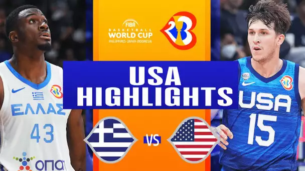 USA Dominates In 2nd Game vs Greece | #FIBAWC | August 28, 2023