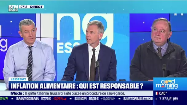 Nicolas Doze face à Jean-Marc Daniel: Qui est responsable de l'inflation alimentaire ?