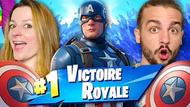 ON FAIT TOP 1 AVEC LE NOUVEAU SKIN CAPTAIN AMERICA SUR FORTNITE ! FORTNITE DUO FR