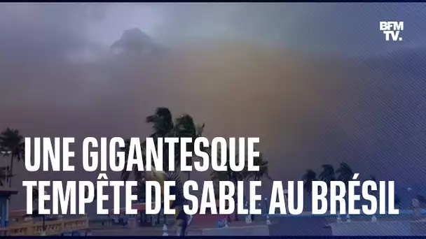 Une gigantesque tempête de sable s’est formée au Brésil samedi dernier