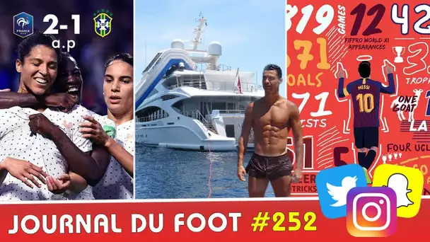 Les BLEUES en 1/4, RONALDO en vacances sur un YACHT à 200 000$ la semaine !