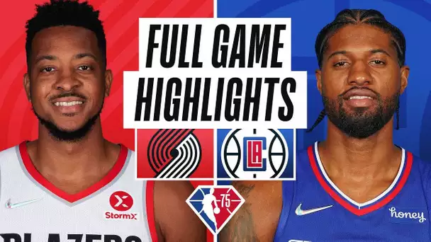 TRAIL BLAZERS at CLIPPERS | FULL GAME HIGHLIGHTS | October 25, 2021