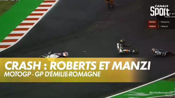 Roberts entraine Manzi dans sa chute - GP d'Émilie-Romagne