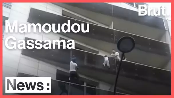 Mamoudou Gassama, le sauveur de l&#039;enfant suspendu à un balcon