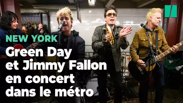 Les voyageurs du métro new-yorkais ont eu droit à une surprise de Green Day