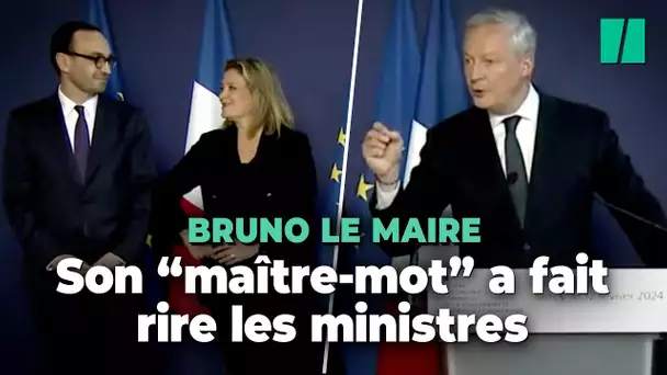 Le « maître-mot » de Le Maire pour ses nouveaux ministres délégués les a bien fait rire