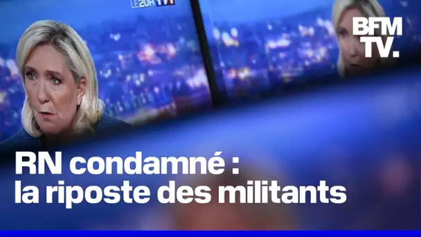 RN condamné :  la riposte des militants