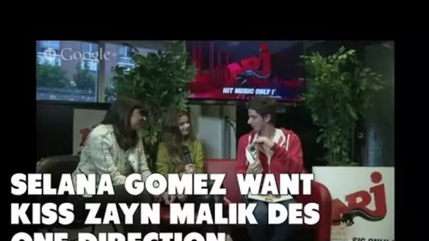 Selena Gomez wanna kiss Zayn Malik from One direction !