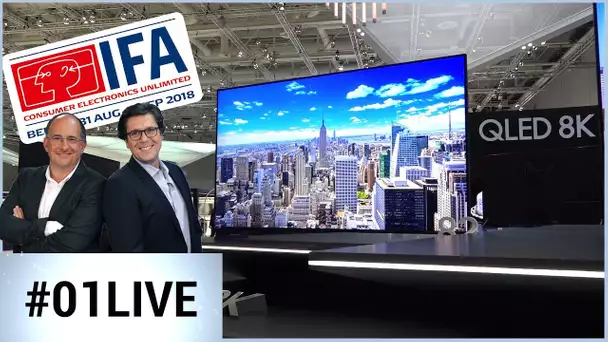 IFA 2018 : Samsung nous met l&#039;eau à la bouche avec la 8K ! 01LIVE HEBDO  #195