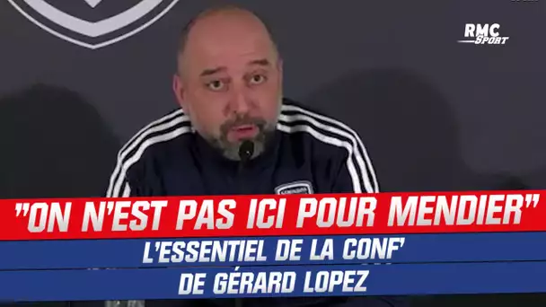 Bordeaux : "On n'est pas ici pour mendier", l'essentiel de la conf' de Gérard Lopez
