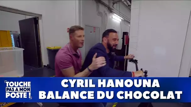 Cyril Hanouna balance du chocolat sur les chroniqueurs