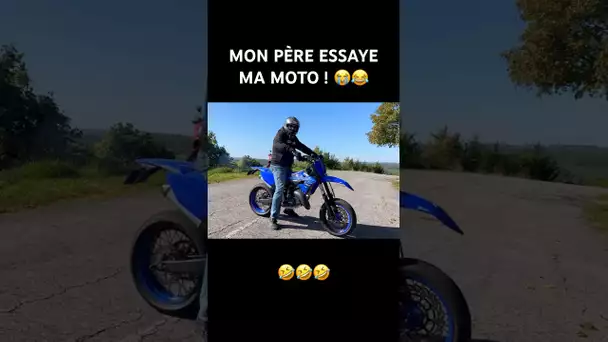Mon Père essaye ma moto ! 🤣🤣 #moto
