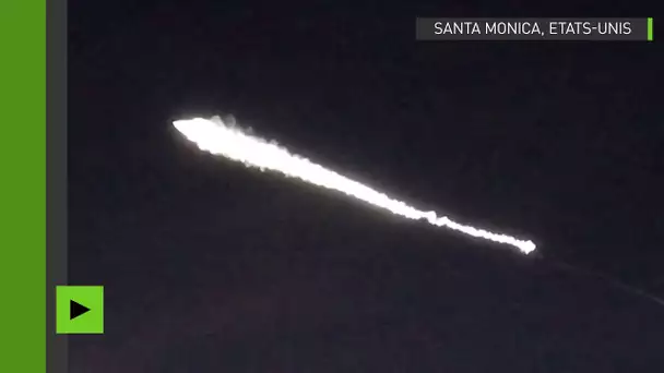 Qui survole Los Angeles ? Un ovni ou une fusée Falcon 9 ?