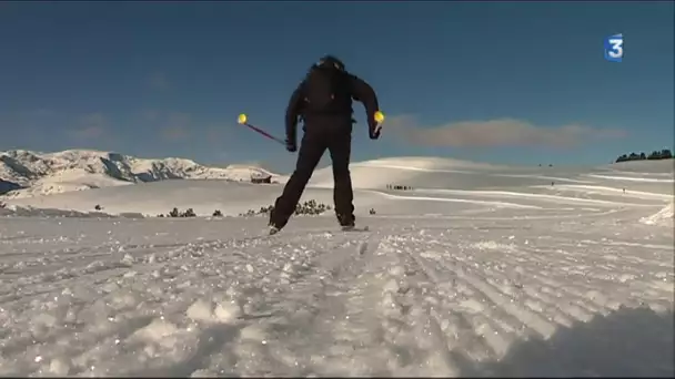 Beille sous la neige : un paysage de carte postale