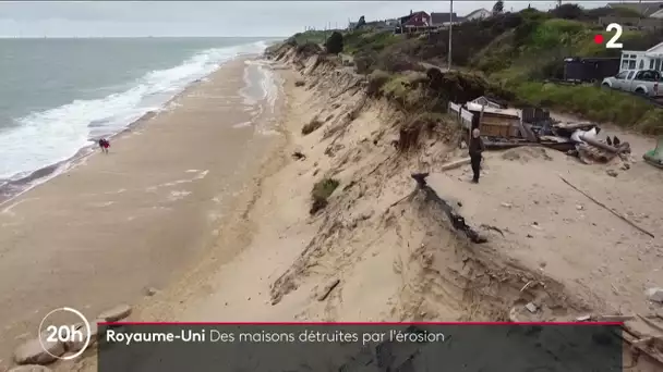 Hemsby : Des maisons détruites par l'érosion