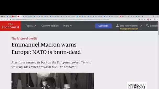Emmanuel Macron parle à "The Economist" : OTAN en emporte Merkel