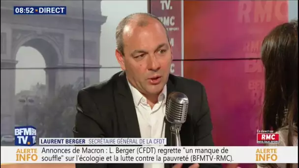 'Je suis inquiet pour ce soir' - Laurent Berger, secrétaire général CFDT