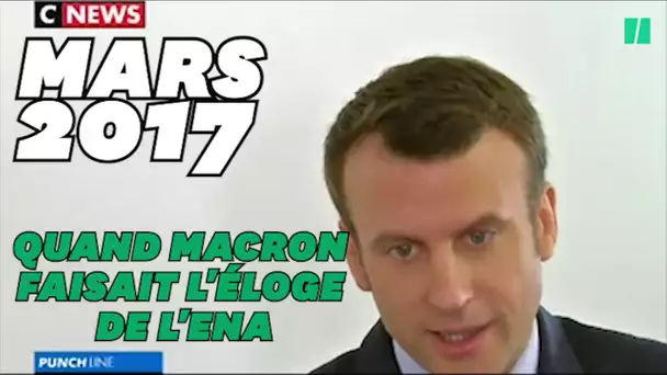 Quand Macron défendait l'ENA